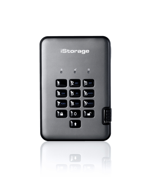 iStorage diskAshur Pro2 SSD 1TB - USB3.0 - 2.5" - IS-DAP2-256-SSD-1000-C-G
