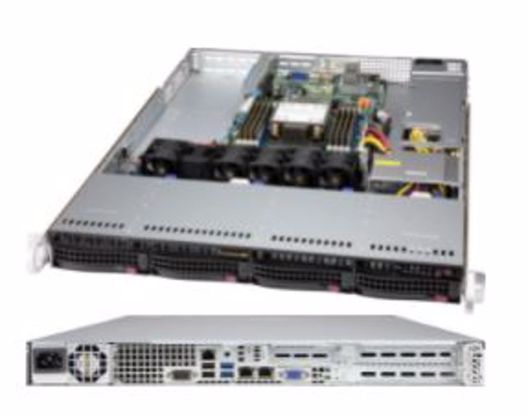 Server Geh Super Micro 1U/1x600W/4x3.5" 815TQC4-605WB2 - CSE-815TQC4-605WB2