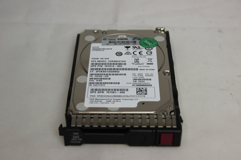 HPE Aruba 869714-001 300GB 2.5-Inch SAS 12G 10K SC - 869714-001