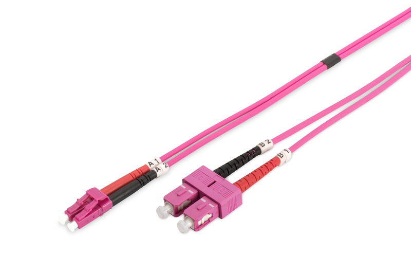 Câble de brassage fibre DIGITUS LC-SC OM4