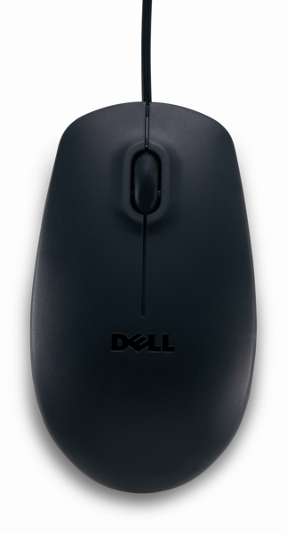 Dell USB Optical Mouse - MS111 - black - Ambidextrous - Optical - USB Type-A - 1000 DPI - Black - 570-11147