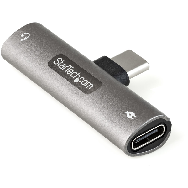 USB C Audio & Charge Adapter, USB-C Audio Adapter w/ 3.5mm TRRS Headphone/Headset Jack and 60W USB Type-C Power Delivery Pass-through Cha - CDP235APDM