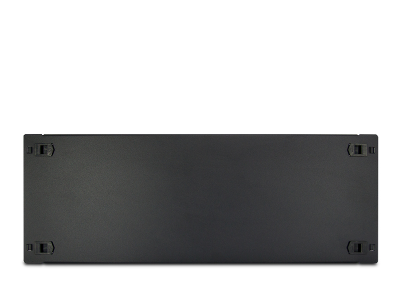 Panneau d'obturation Inter-Tech - Noir, RAL 9005 - 4U (19")