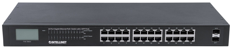 Commutateur Gigabit Ethernet PoE+ (370 W)