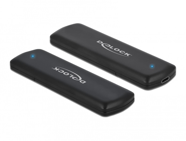 Boîtier externe combiné USB Type-C Delock pour M.2 NVMe PCIe