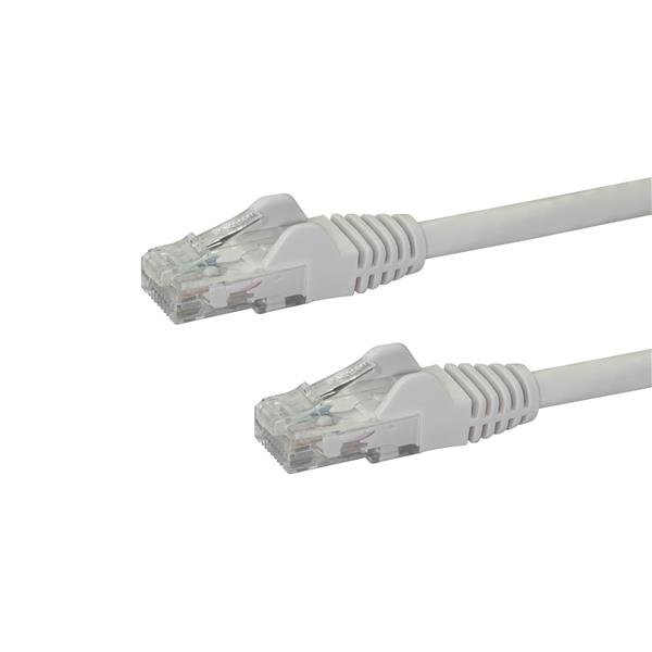 Câble patch anti-accroc StarTech N6PATC7MWH Cat6 blanc de 7 m