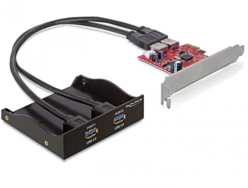 Panneau avant USB 3.0 Delock - Adaptateur USB