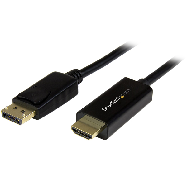 StarTech 2m DisplayPort to HDMI Converter Cable - 4K - DP to HDMI Adapter with Cable - Ultra HD 4K - M/M - Video Cable - DisplayPort / HDMI - 2 m This 2 m DisplayPort to HDMI adapter cable lets you connect an Ultrabook, laptop or desktop co - DP2HDMM2MB