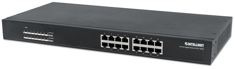 Commutateur Gigabit Ethernet PoE+ 16 ports