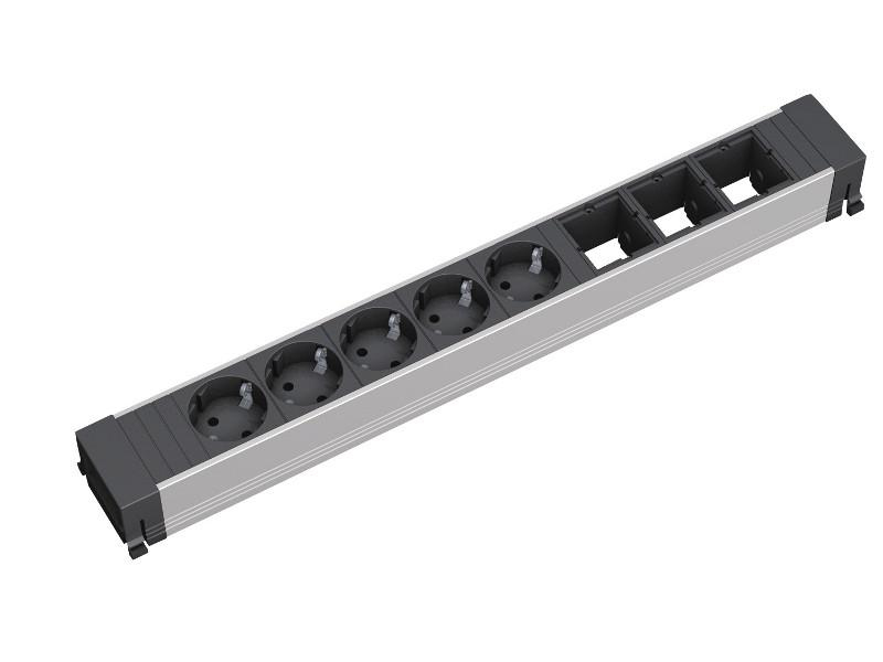 Bachmann 909.008 - 5 Prises AC - Noir - Argent