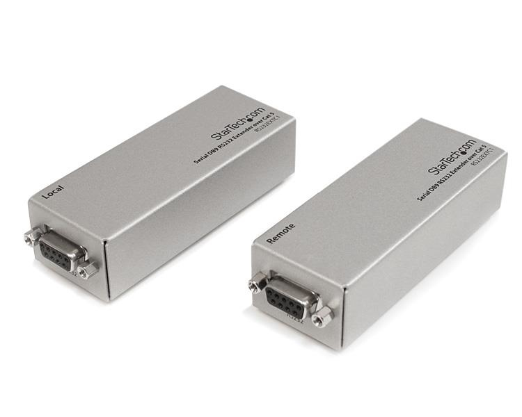 StarTech Serial DB9 RS232 Extender over Cat5 - Up to 1000 Meters - Serial Port Extension - up to 1 km (RS232EXTC1EU) - RS232EXTC1EU