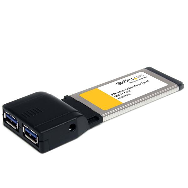 StarTech 2 Port USB3.0 ExpressCard with UASP support - USB adapter - ExpressCard - USB3.0 x 2 - for P/N: USB3S2SAT3CB (ECUSB3S22) - ECUSB3S22