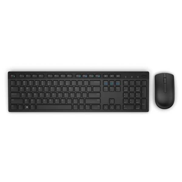 Dell 580-ADGI - Wireless - RF Wireless - Membrane - QWERTY - Black - Mouse included