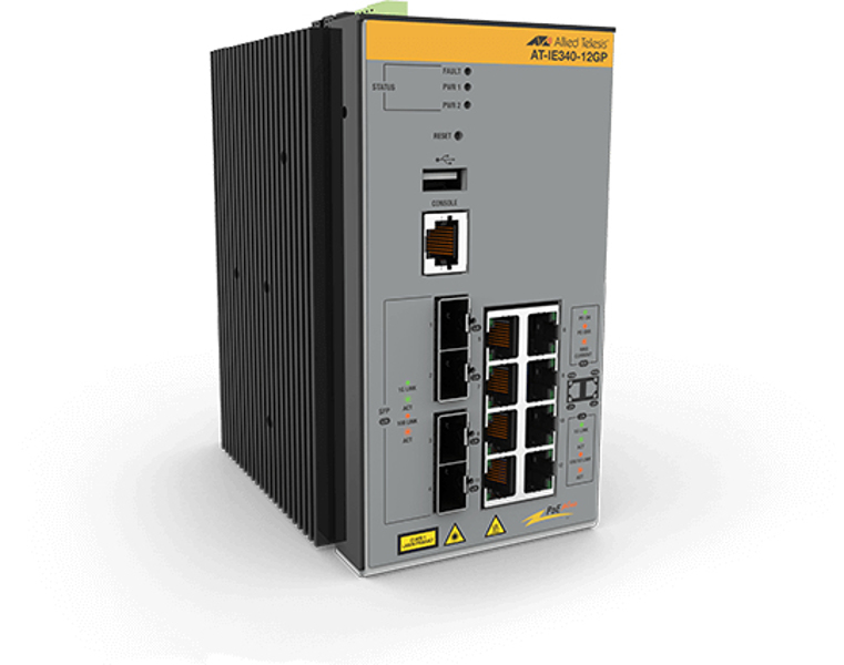 Allied Telesis AT-IE340-12GP-80 - Switch L3 Managed