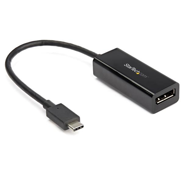 StarTech USB C to DisplayPort Adapter, 8K/5K/4K USB Type C to DP 1.4 Alt Mode Video Converter, HBR3/DSC/HDR, 8K 60Hz, Thunderbolt 3 Compatible DisplayPort 1.4 Monitor Display Adapter - 8K USB-C to DP Adapter (CDP2DP14B) - DisplayPort adapter - USB-C b - CDP2DP14B