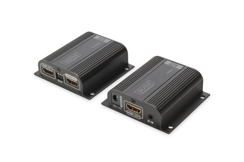 DIGITUS Kit d'extension HDMI Cat6/7 50 m avec sortie en boucle