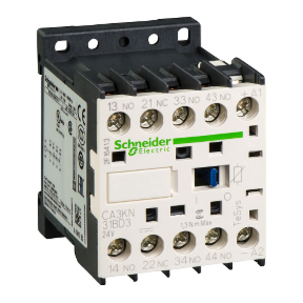 APC CA3KN31BD3 - Contacteur de porte, TeSys CAK, 1 NC, 3 NO, 24 V CC, avec diode