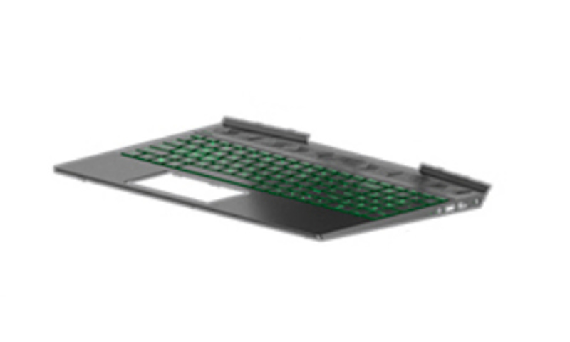 Clavier HP L57593-041 avec boîtier supérieur DE noir rétroéclairé