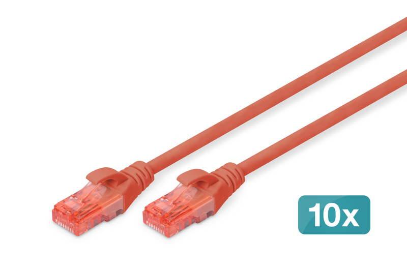 DIGITUS CAT6 U-UTP Cable 5m 10-Pack