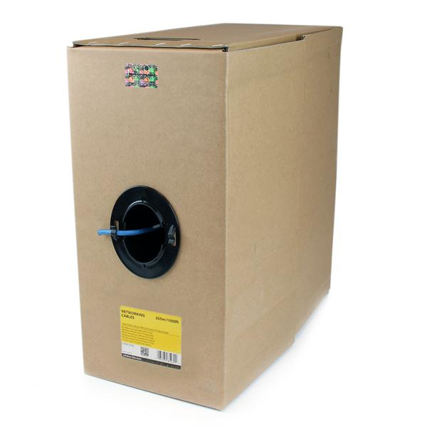 StarTech Bulk Cat6 Ethernet Cable - 1000 ft. - Solid - CMR-Rated - Blue - 304.9 m - Cat6 - U/UTP (UTP) - Blue - WIR6CMRBL