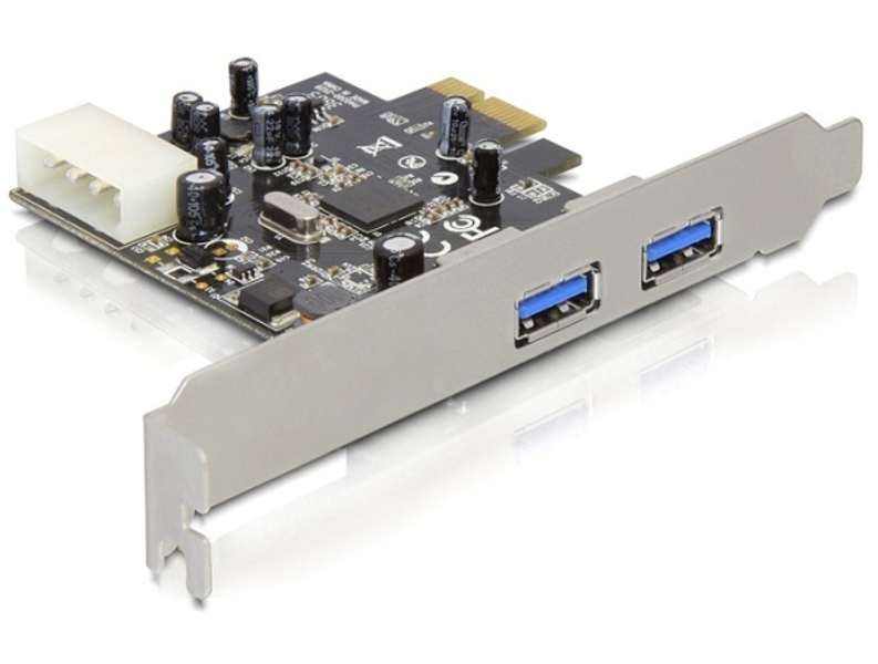 Delock PCIe-kort > 2x USB 3.0 - USB-adapter - 89241