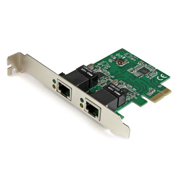 StarTech Dual Port Gigabit PCI Express Server Network Adapter Card - PCIe NIC - Internal - Wired - PCI Express - Ethernet - 2000 Mbit/s - ST1000SPEXD4