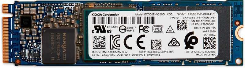 HP - SSD - 256 GB - intern - M.2 - PCIe 3.0 x4 (NVMe) - 1D0H6AA