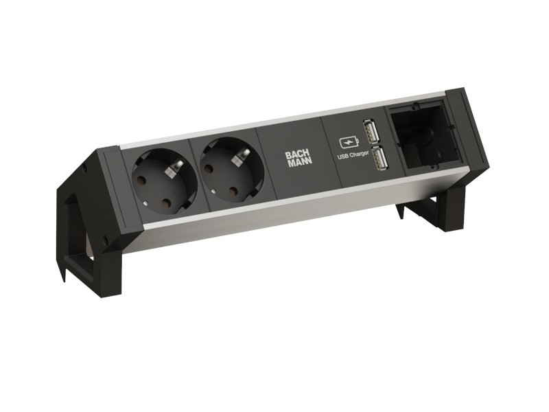 Bachmann DESK 2 ALU - prise de courant (937.001)