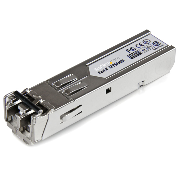 StarTech Gigabit 850nm Multimode LC Fiber Optic (LWL) SFP Tranceiver Module - 550m - Mini-GBIC - SFP (Mini-GBIC) Transceiver Module - 1000Base-SX - LC Multi-Mode - up to 550 m - 850 nm (SFPSXMM) - SFPSXMM