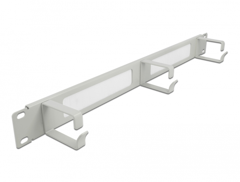 Delock 66542 - Panneau de gestion des câbles - Gris - Métal - 1U - 486 mm - 63 mm