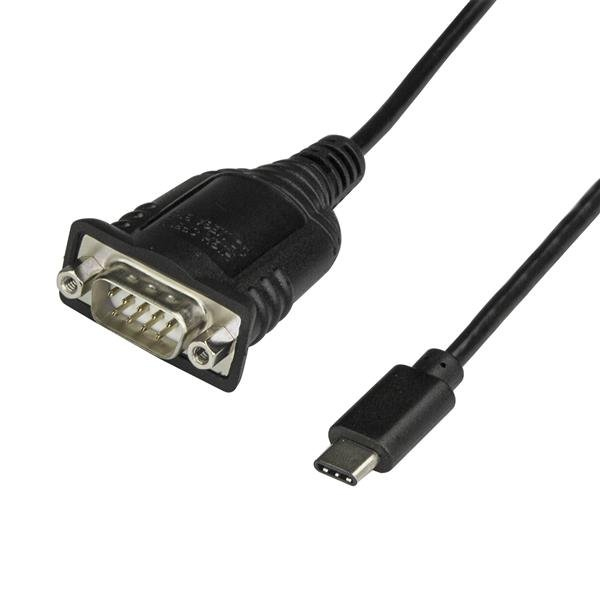 USB-C to serial adapter with COM retention - USB C to RS232 cable - USB C to DB9 cable - Windows / MacOS / Linux - ICUSB232PROC