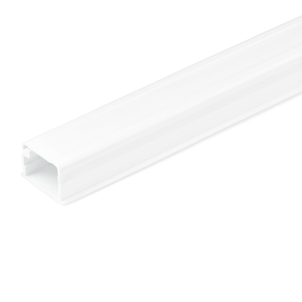 Solid Cable Management Raceway with Adhesive Tape & Cover, 3/4"(19mm)W x 1/2"...