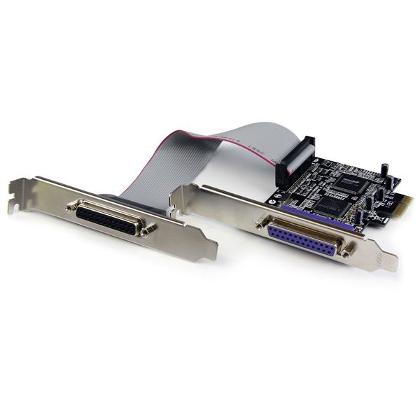 StarTech.com 2 Port PCI Express Parallel IEEE 1284 DB-25 Schnittstellenkarte - Low Profile - Parallel-Adapter - PCIe - IEEE 1284 x 2 (PEX2PECP2)