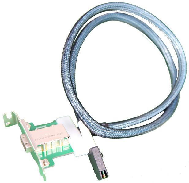 Support à profil bas SuperMicro. 85CM 1 PORT EXT IPASS VERS INT IPASS, LP