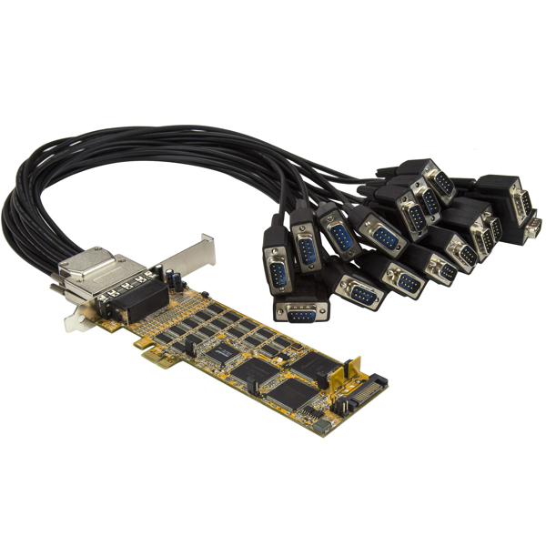 StarTech 16-Port Low-Profile Serial Card RS232 PCIe - PEX16S550LP