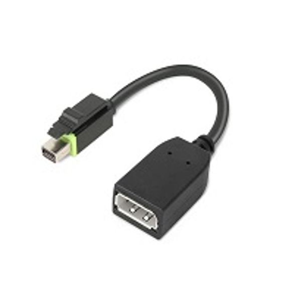 Lenovo 4X90Q93975 - Mini DisplayPort - DisplayPort - Male - Female - Straight - Straight - 4X90Q93975