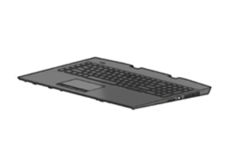 Clavier HP L62863-041 avec boîtier supérieur DE noir rétroéclairé
