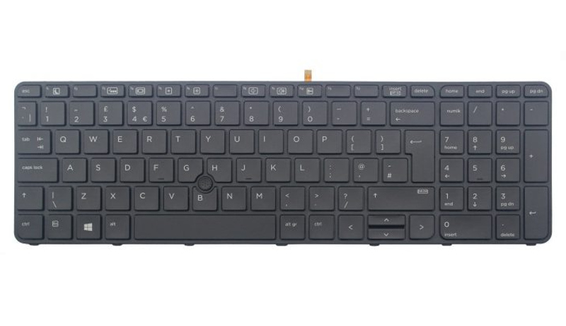 Clavier rétroéclairé HP 841145-B31 (Royaume-Uni, international) HP