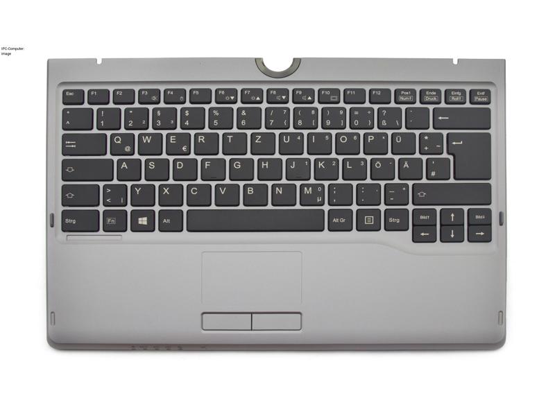 Fujitsu 38024540 German Keyboard Topcase Gray