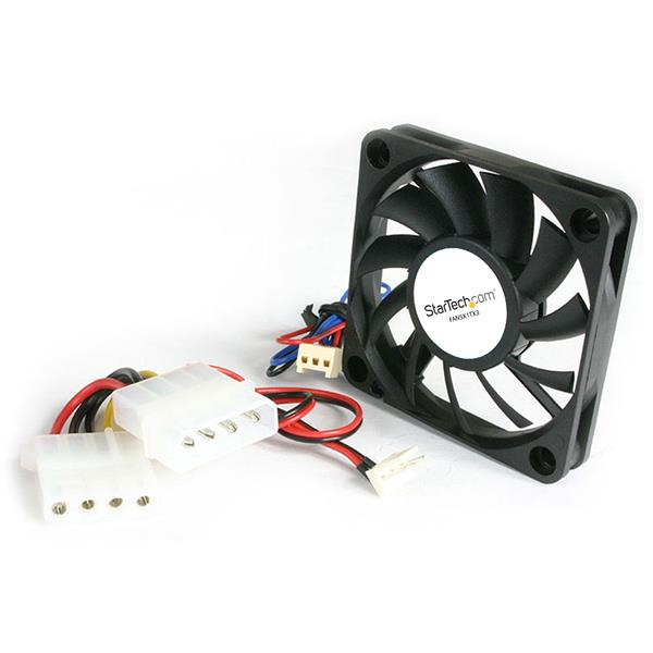 50x10mm Replacement Ball Bearing Computer Case Fan TX3/LP4 Connector - 3 pin case Fan - TX3 Fan - 50mm Fan (FAN5X1TX3) Ventilation pack for system - FAN5X1TX3