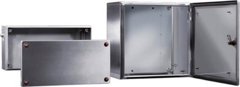 Boîtier Rittal EX avec bouchon à vis, acier inoxydable 1.4301 150x150x80mm