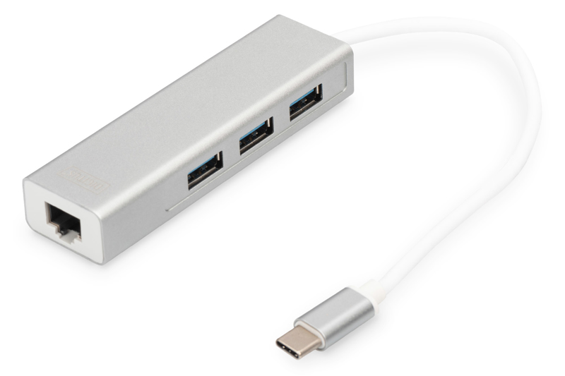 DIGITUS USB-C Hub Ethernet-adapter - DA-70255