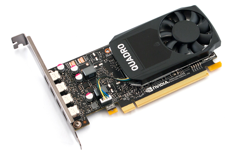 FUJITSU NVIDIA Quadro P1000 4GB 4x miniDP PCIe x16 without adapter cables