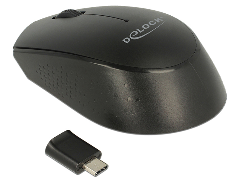 Delock 12526 - Ambidextrous - Optical - RF wireless - 1000 DPI - 12526