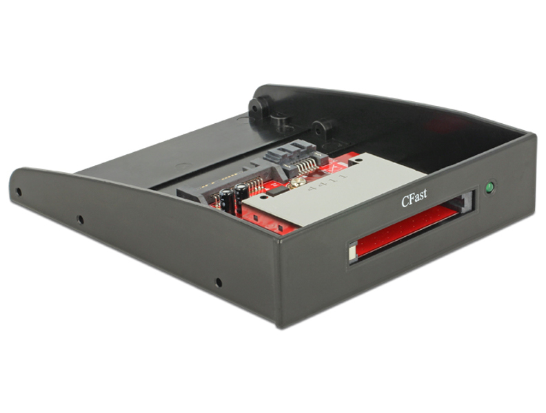 Delock card reader - (3.5") (CFast Card Type I, CFast Card Type II) - 91496