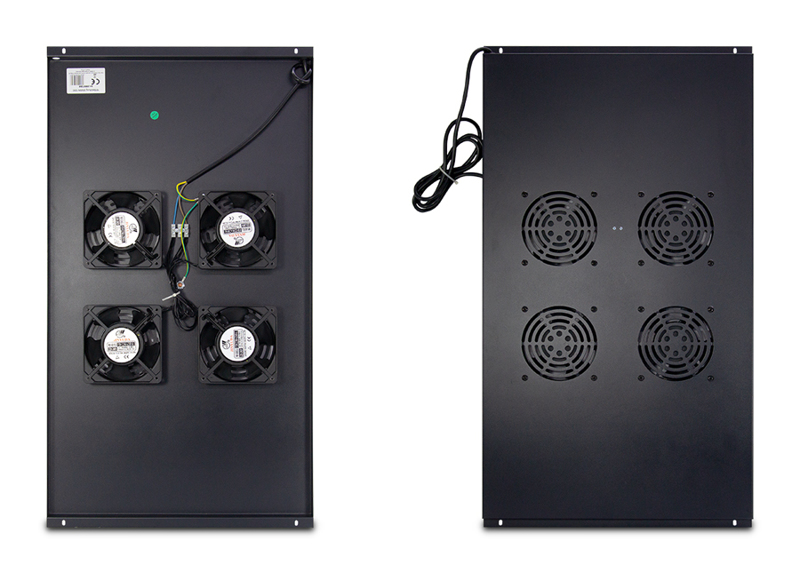 Inter-Tech SWSN-1000 - Ventilateur pour rack - Noir, RAL 9005 (19")