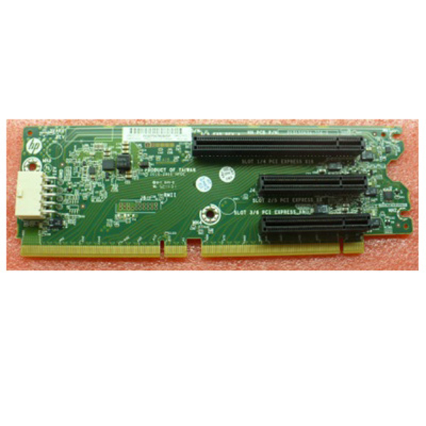 3-slot PCIe riser board (standard) - Includes one x16 slot, and two x8 slots - 662524-001