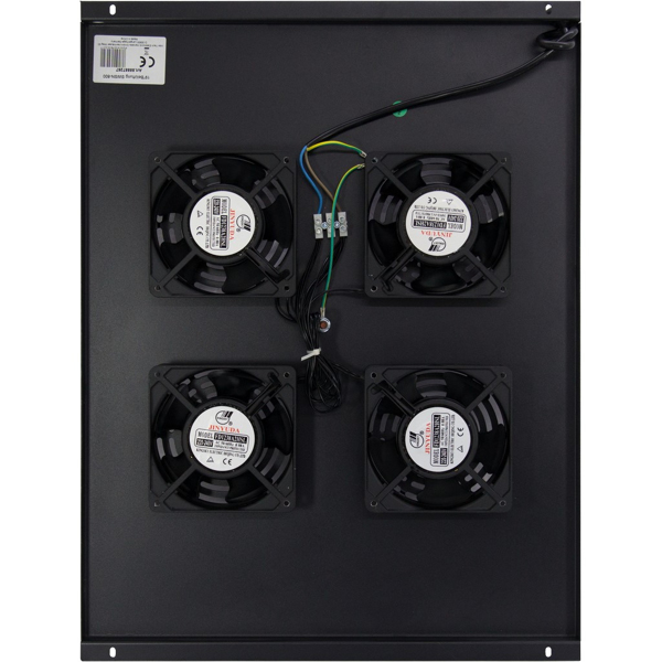 Inter-Tech SWSN-800 - Panneau de ventilation - Noir - 4 ventilateurs