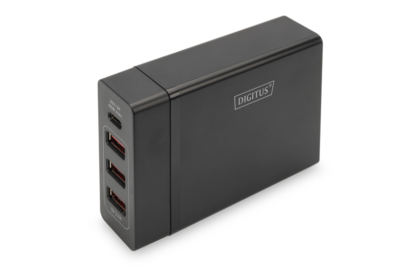DIGITUS 4-ports USB-laddare 72W - DA-10195