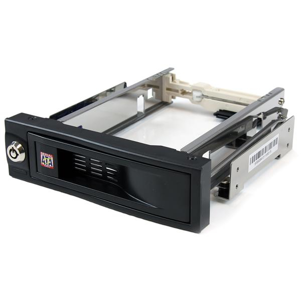 StarTech SATA removable frame without carrier - Mobile Hot Swap Hard Drive Storage Rack 3.5" - Mobile Storage Rack - 8.9 cm (3.5") - Black (HSB100SATBK) - HSB100SATBK